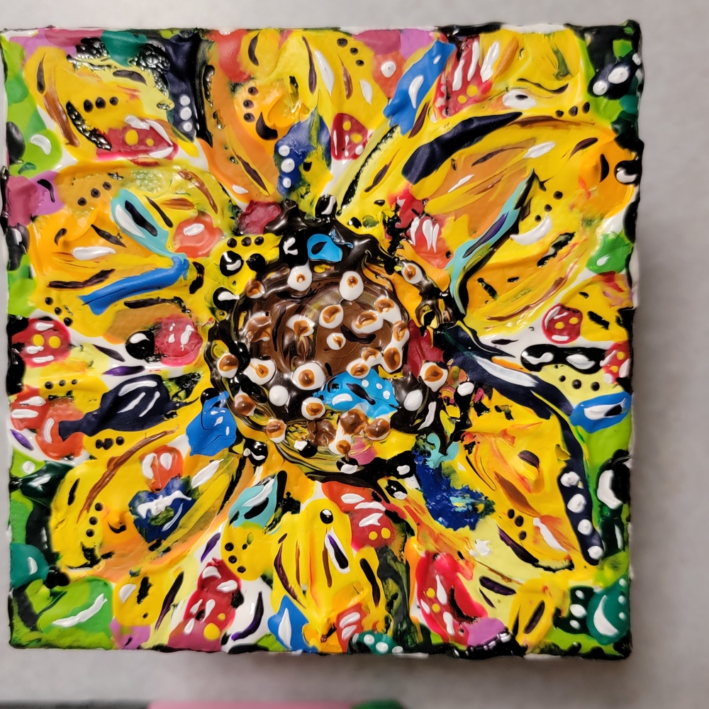 Vibrant Floral Art Canvas